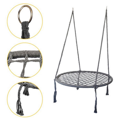 Leagan suspendat, interior/exterior, cuib de barza, gri, GW-908