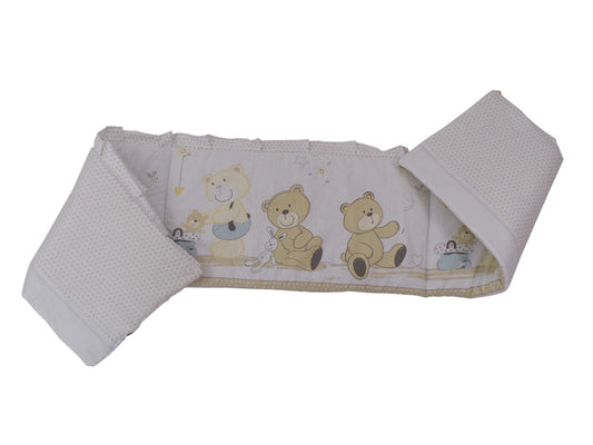 Lenjerie MyKids Teddy Play Bej 5 Piese M1 120x60 cm