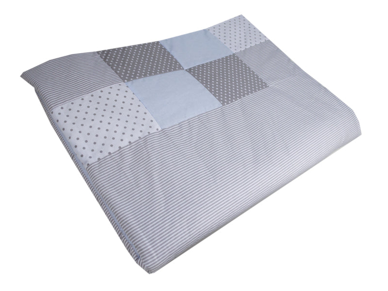 Lenjerie MyKids Dots Blue-Grey 11 Piese 120x60 cm