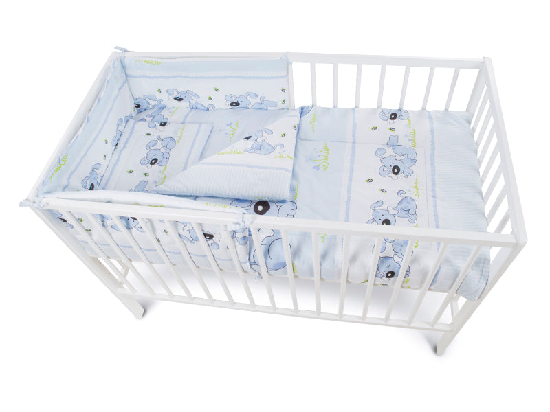 Lenjerie MyKids Catelus Albastru 5 Piese 120x60 cm