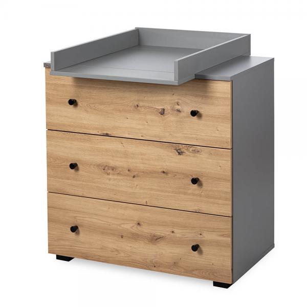 Mobilier Camera copii Si Bebelusi KLUPS PAULINE Grafit-Stejar