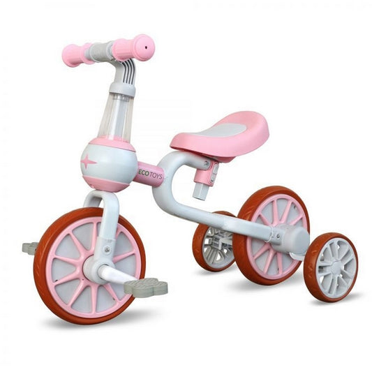 Bicicleta cu roti ajutatoare Ecotoys LC-V1311 - Roz