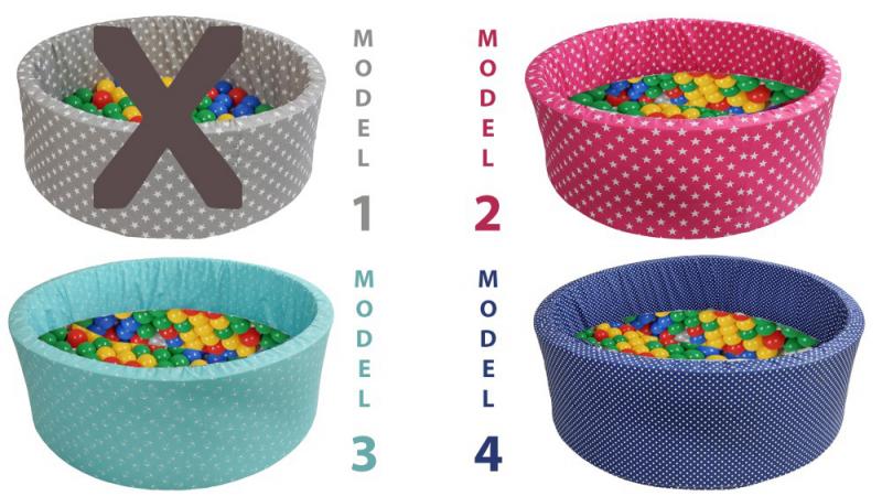 Piscina uscata cu 80 de bile Diverse culori