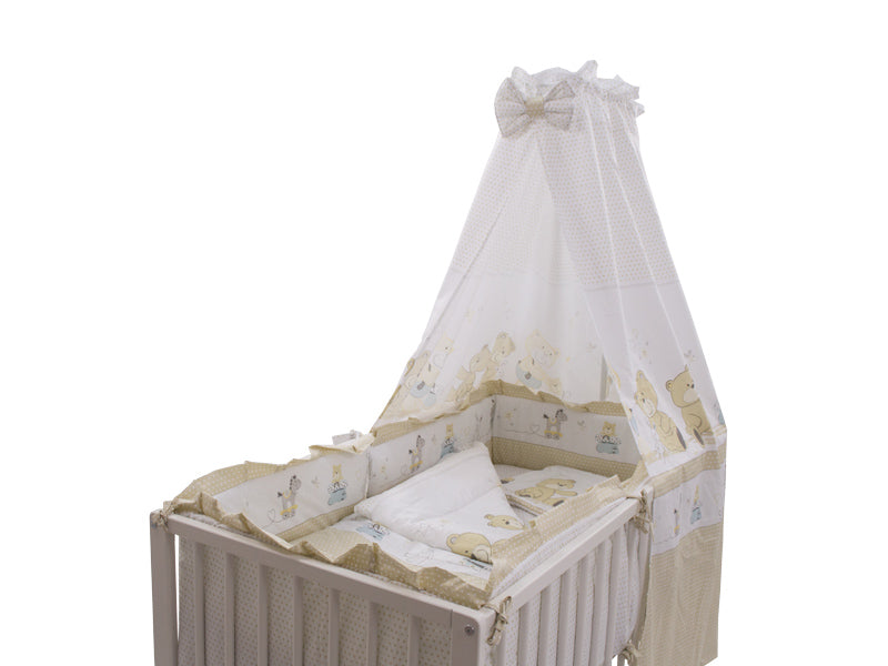 Lenjerie MyKids Teddy Play Bej 5+1 Piese M2 140x70 cm