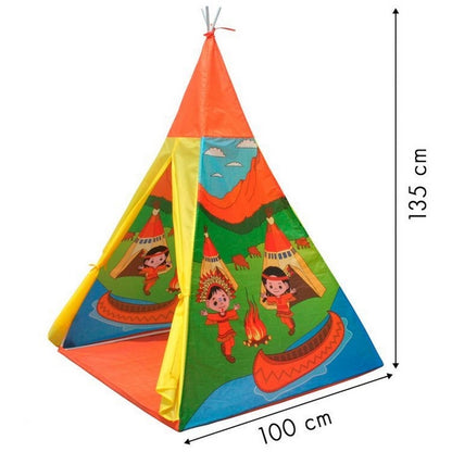 Cort indian teepee de joaca pentru copii, tip wigwam