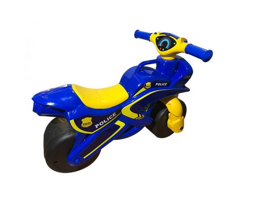 Motocicleta de impins MyKids Police Music 0139/57 Albastru Galben