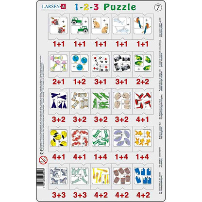 Set 12 Puzzle-uri 1-2-3, 25 Piese Larsen LRP46