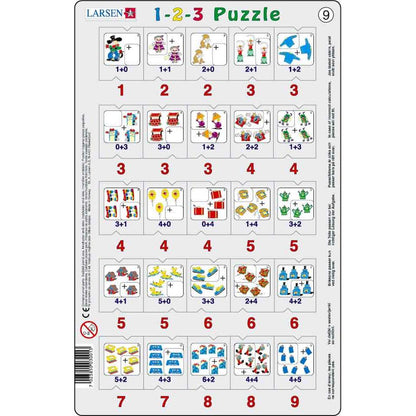 Set 12 Puzzle-uri 1-2-3, 25 Piese Larsen LRP46