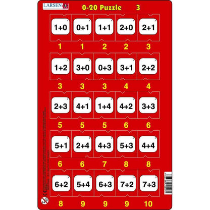 Set 16 Puzzle-uri 0 - 20, 25 Piese Larsen LRP47