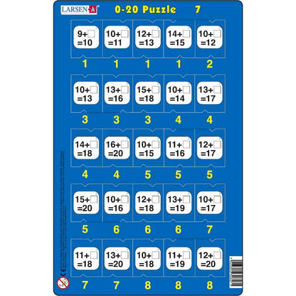 Set 16 Puzzle-uri 0 - 20, 25 Piese Larsen LRP47