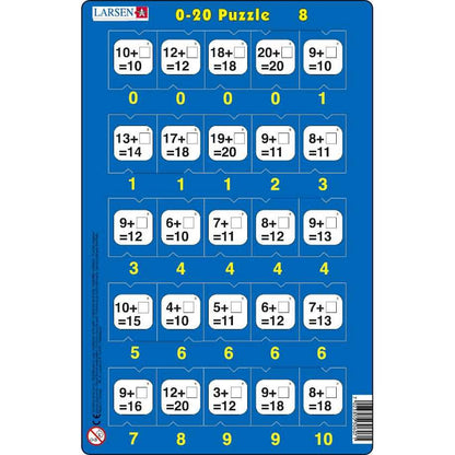 Set 16 Puzzle-uri 0 - 20, 25 Piese Larsen LRP47