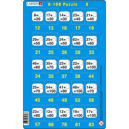 Set 16 Puzzle-uri 0 - 100, 25 Piese Larsen LRP48