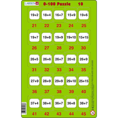 Set 16 Puzzle-uri 0 - 100, 25 Piese Larsen LRP48
