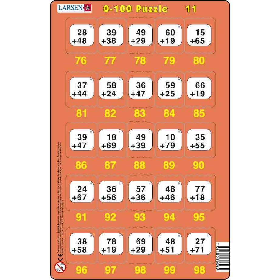 Set 16 Puzzle-uri 0 - 100, 25 Piese Larsen LRP48