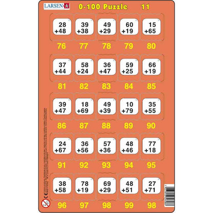 Set 16 Puzzle-uri 0 - 100, 25 Piese Larsen LRP48