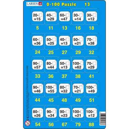 Set 16 Puzzle-uri 0 - 100, 25 Piese Larsen LRP48