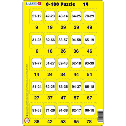 Set 16 Puzzle-uri 0 - 100, 25 Piese Larsen LRP48