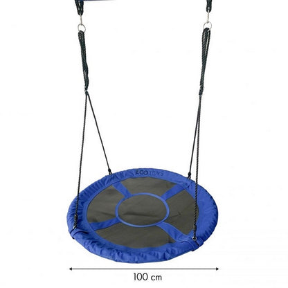Leagan pentru copii ECOTOYS SW100, cuib de barza, albastru