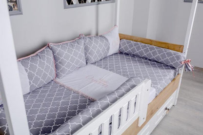 Lenjerie MyKids Montessori 8 Piese Queen QN121 95x195 cm