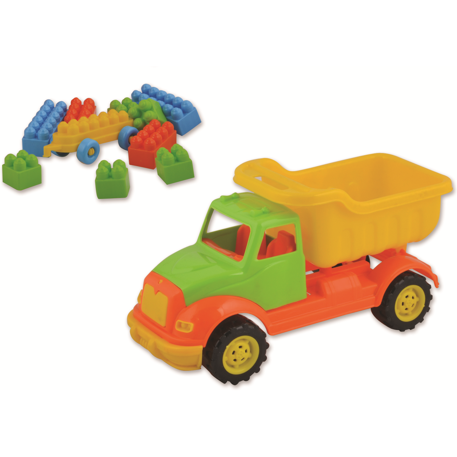 Autobasculanta 30 cm cu 36 piese constructie Ucar Toys UC103