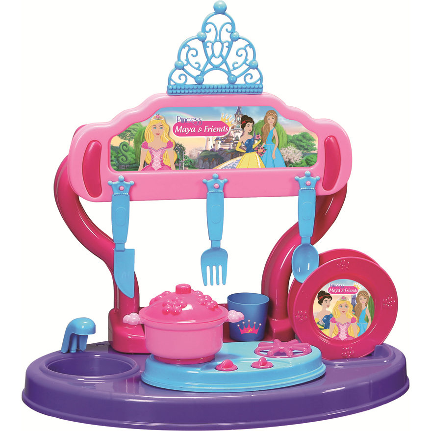 Bucatarie copii 15 piese Princess Maya and Friends Ucar Toys UC126