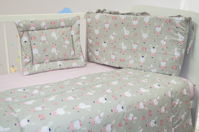 Lenjerie MyKids Dancing Bunny 4 Piese 120x60