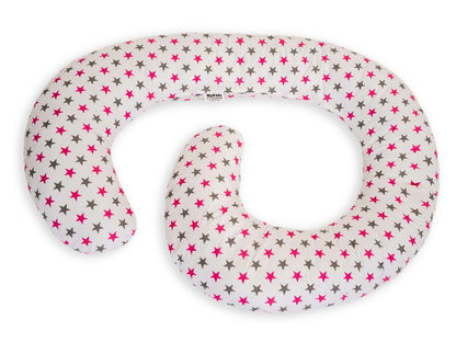 Perna De Alaptare Multifunctionala MyKids White Grey-Pink