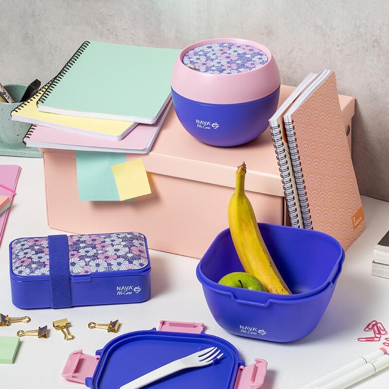 Lunchbox Nava We care 650 ml violet