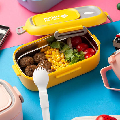 Lunchbox Nava We care 800 ml galben