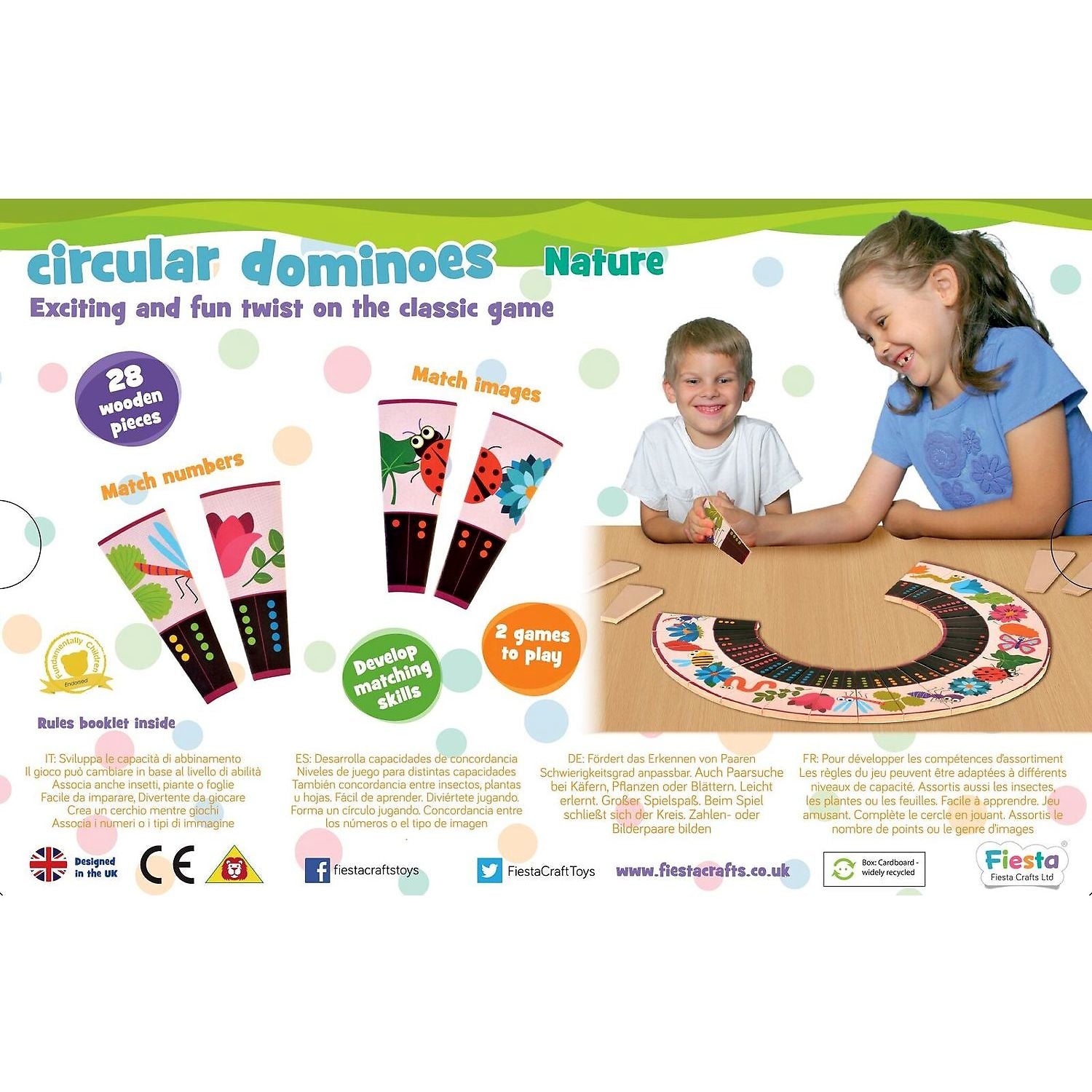 Joc Domino Circular Natura Fiesta Crafts FCT-2928