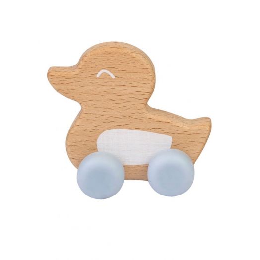 Jucarie naturala Ducky Teether Bleu Saro Baby