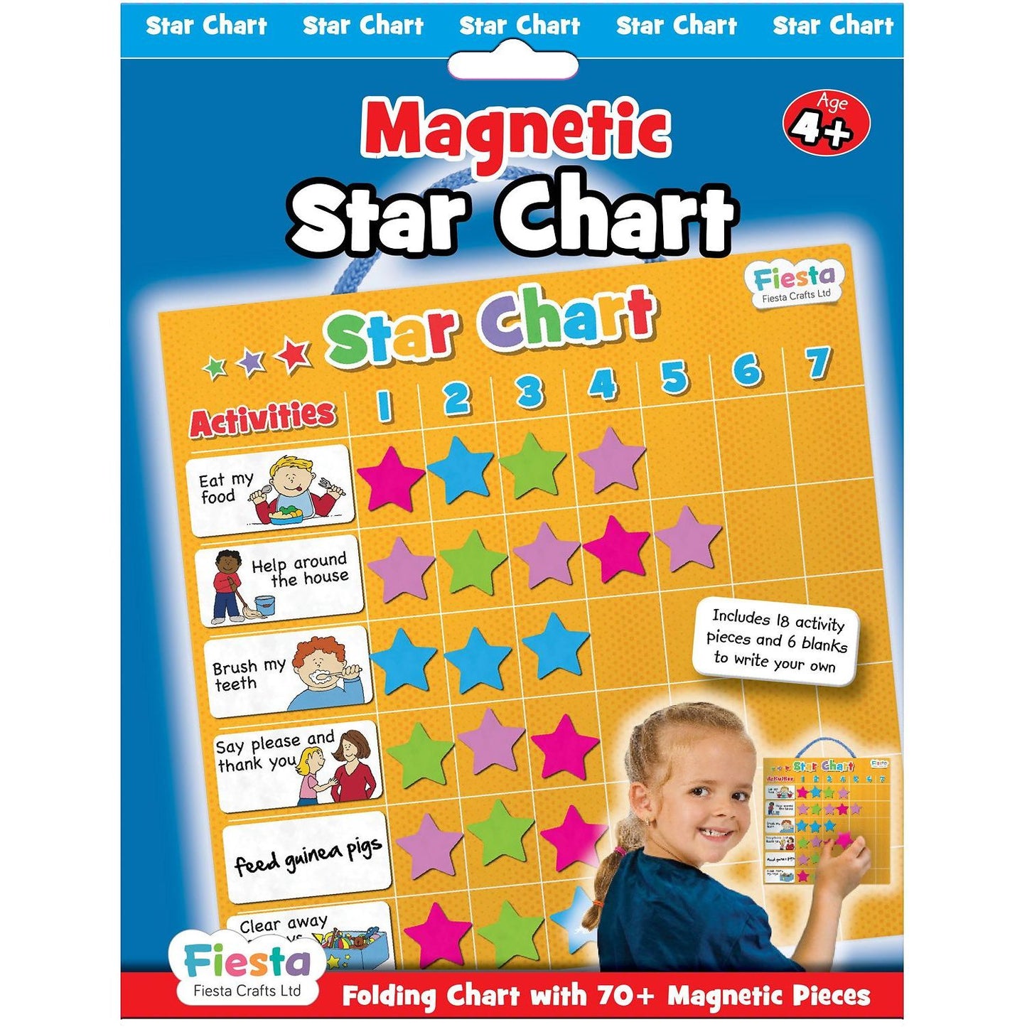 Grafic magnetic de recompense cu stelute Fiesta Crafts FCT-2338