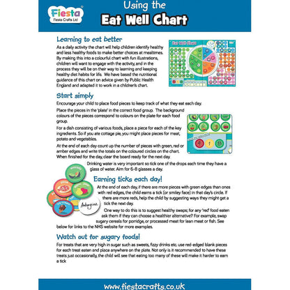 Set magnetic Mananca sanatos - Eat Well Chart Fiesta Crafts FCT-2946