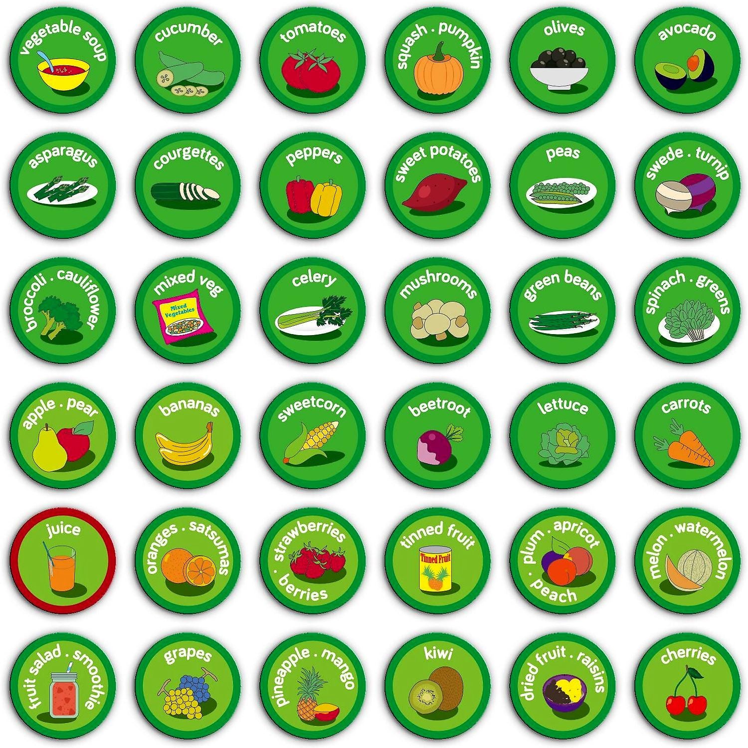 Set magnetic Mananca sanatos - Eat Well Chart Fiesta Crafts FCT-2946