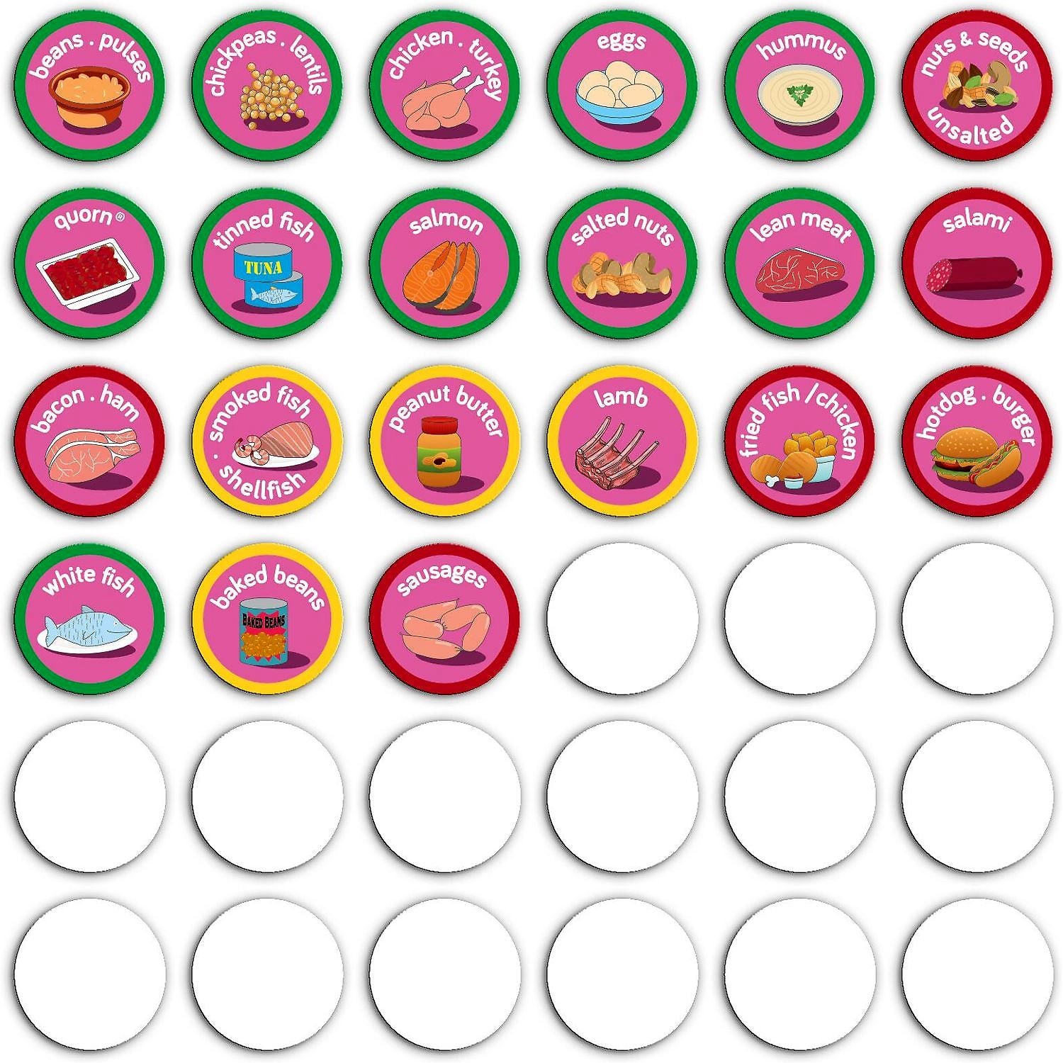 Set magnetic Mananca sanatos - Eat Well Chart Fiesta Crafts FCT-2946