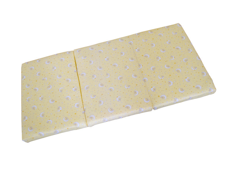 Saltea Pliabila Spuma Poliuretanica 120x60x5 cm - Galbena