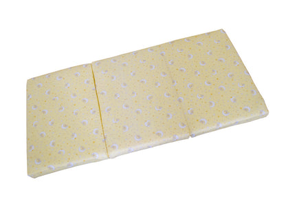 Saltea Pliabila Spuma Poliuretanica 120x60x5 cm - Galbena