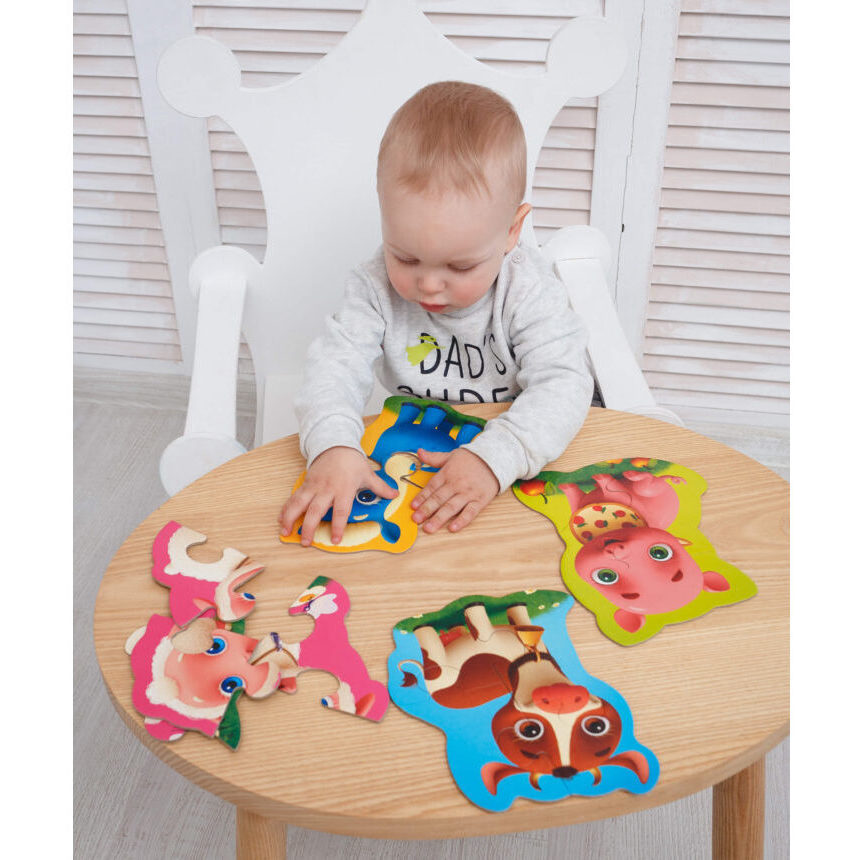 Puzzle Maxi Bebelusi Animale de la Ferma, 13 piese Roter Kafer RK1210-01