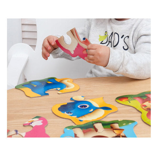 Puzzle Maxi Bebelusi Animale de la Ferma, 13 piese Roter Kafer RK1210-01