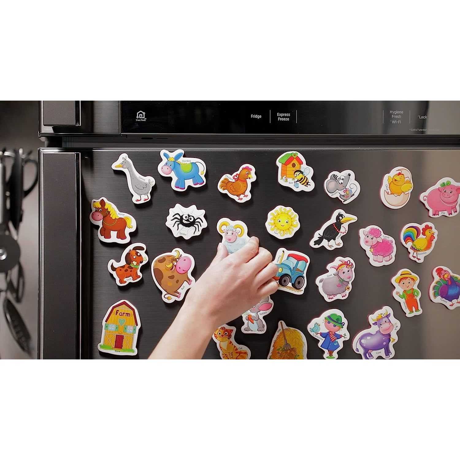 Joc educativ Lumea in Magneti - Animale din Ferma Roter Kafer RK3030-01