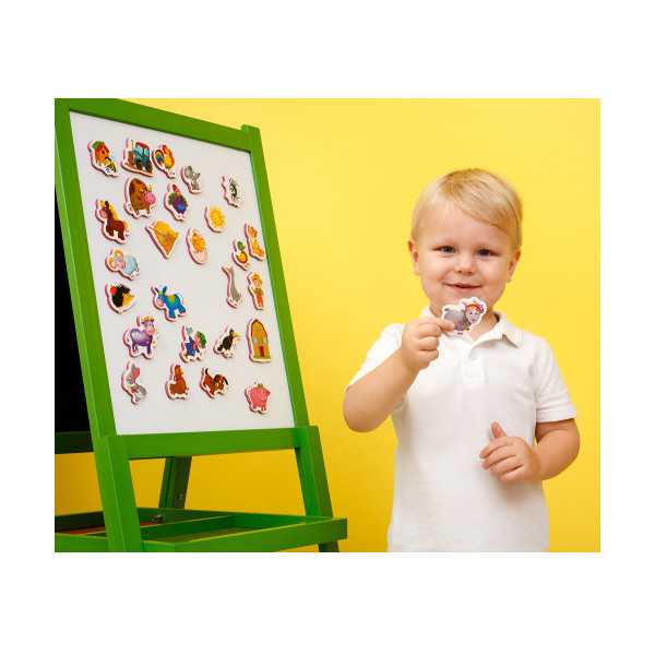 Joc educativ Lumea in Magneti - Animale din Ferma Roter Kafer RK3030-01