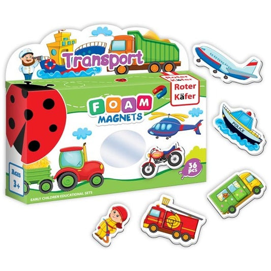 Joc educativ Lumea in Magneti - Mijloace de Transport Roter Kafer RK3030-02