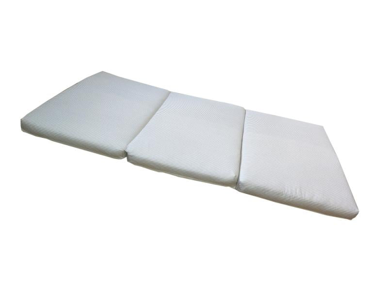 Saltea Pliabila Spuma Poliuretanica 120x60x5 cm - Dungi Gri