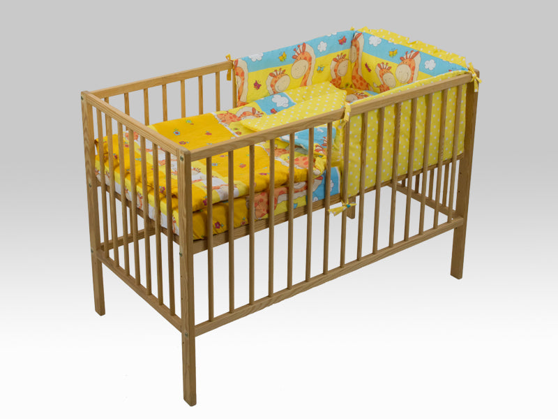 Lenjerie MyKids Happy Giraffe Galben 4 Piese 140x70