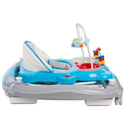 Premergator Sun Baby Pisicuta 021 cu functie de balansoar - Blue Grey 