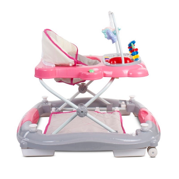 Premergator Sun Baby Pisicuta 021 cu functie de balansoar - Pink Grey 