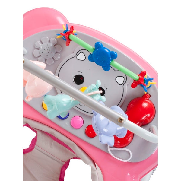 Premergator Sun Baby Pisicuta 021 cu functie de balansoar - Pink Grey 