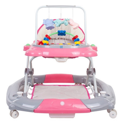 Premergator Sun Baby Pisicuta 021 cu functie de balansoar - Pink Grey 