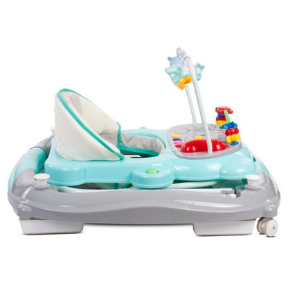 Premergator Sun Baby Pisicuta 021 cu functie de balansoar - Turquoise Grey