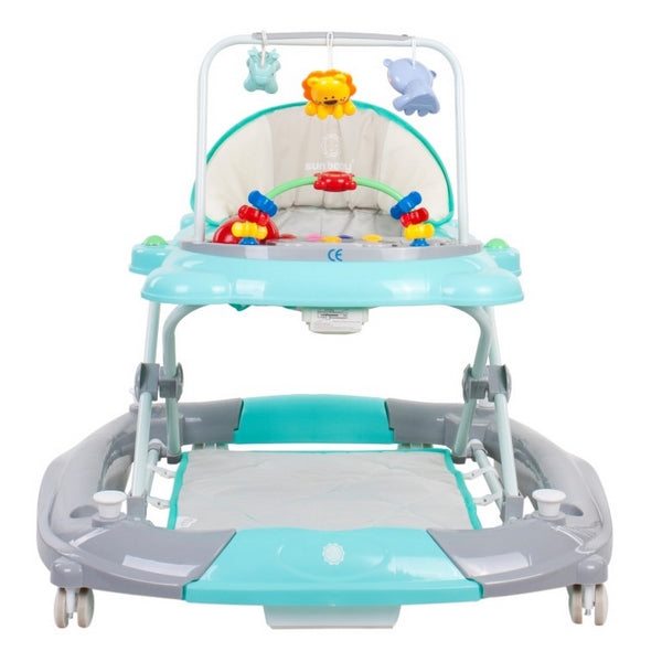 Premergator Sun Baby Pisicuta 021 cu functie de balansoar - Turquoise Grey